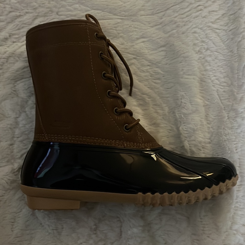 JBU Chocolate Brown lace up boots. Size 8.5. - Picture 2 of 4